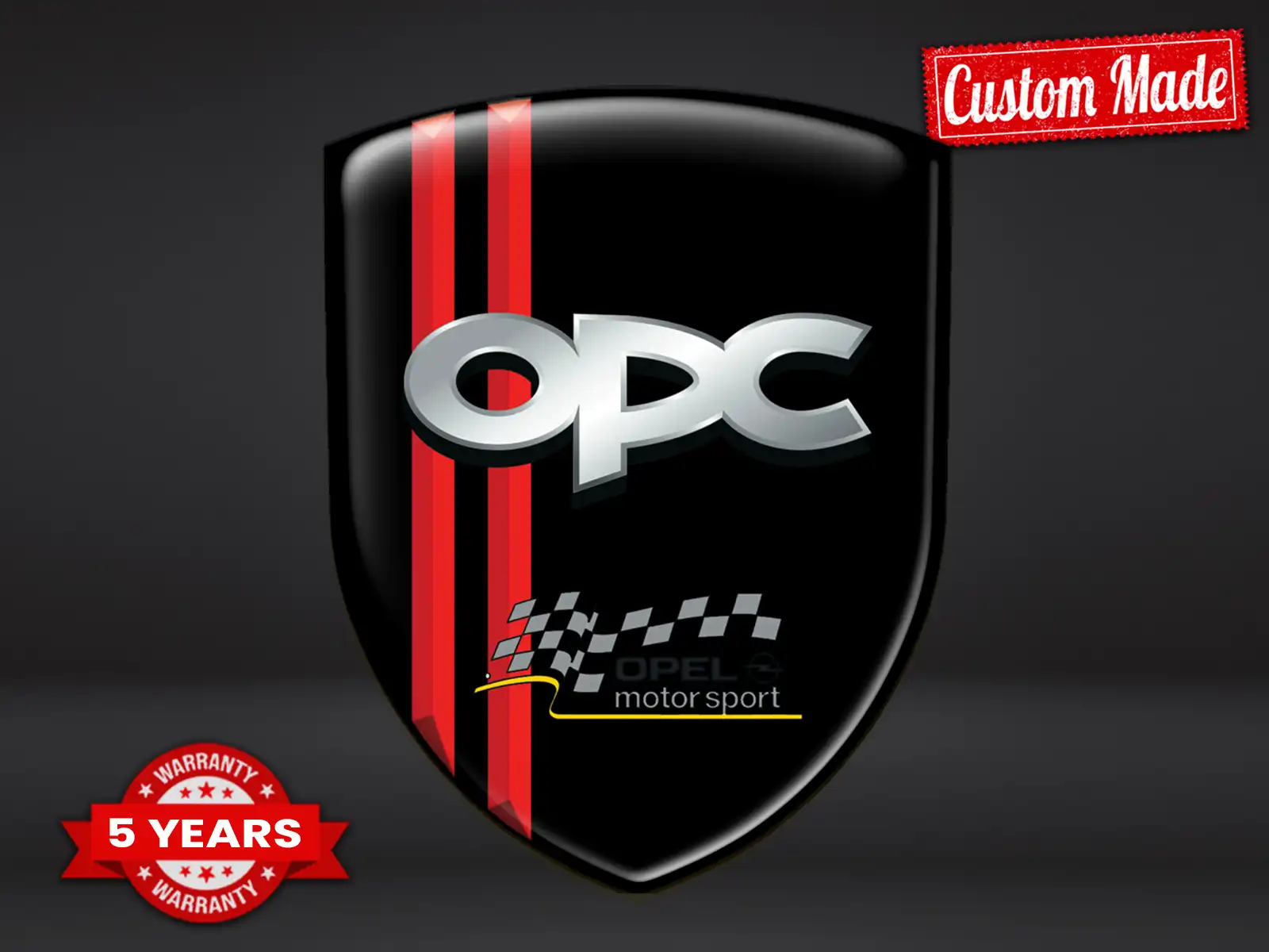 OPC Autocollants Auto 3D Universels Qualité Pro